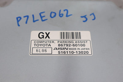 07-09 Lexus GX470 Park Assist Control Module (86792-60100) OEM
