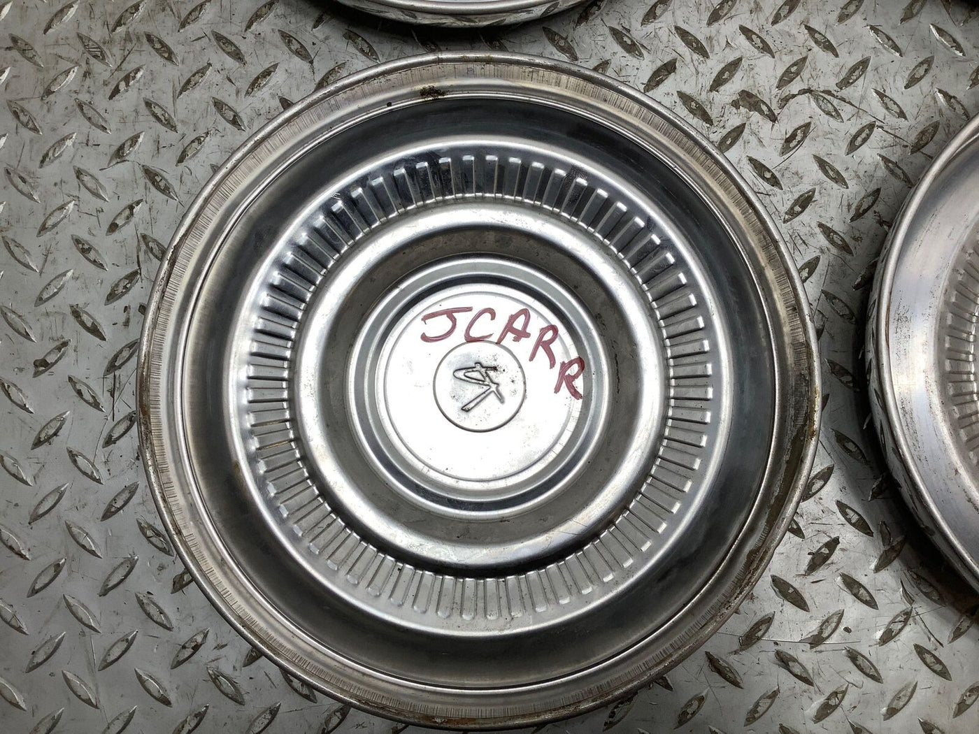 Set of 4 AMC Rambler Dog Dish Hub Caps for 14" Wheels